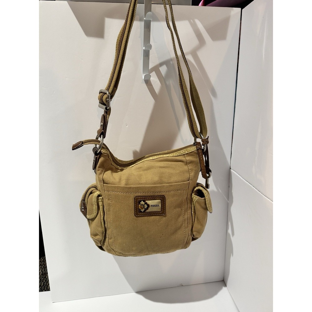 Fossil pocketbook,‎ brown, denim material - Picture 14 of 16